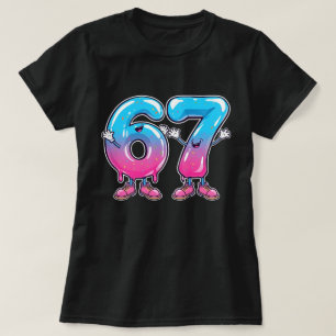 Camiseta Gráfico de Fantasia de 67 Drip Cartoon