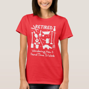 Camiseta Gráfico de Ferramentas de Jardim de Slogan de Ref
