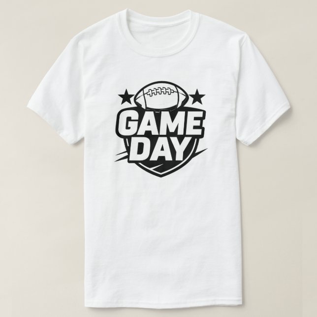 Camiseta Gráfico de Futebol do Dia do Jogo (Frente do Design)