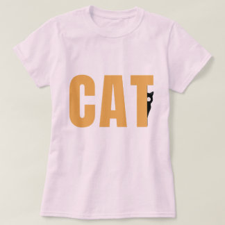 Camiseta Gráfico de Gato Preto de Pequim, T-Shirt de Pequim