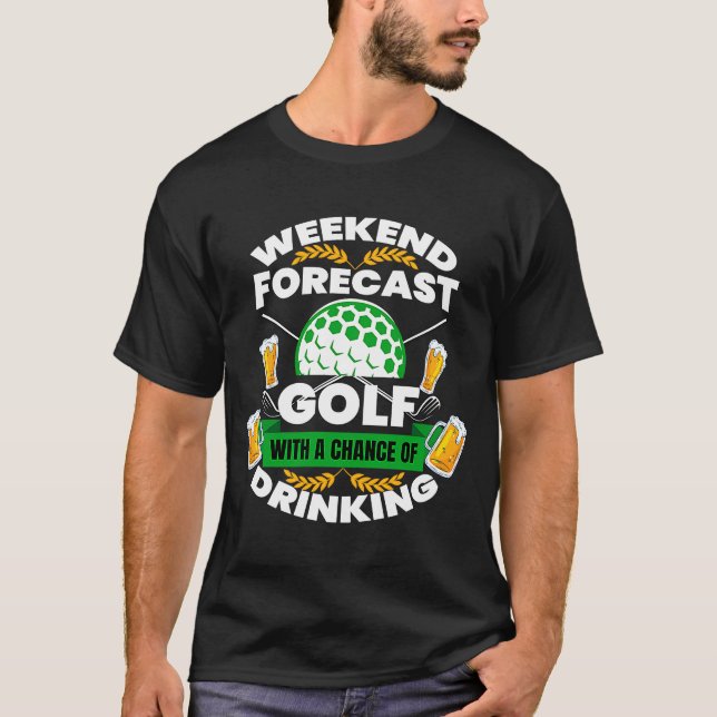 Camiseta Gráfico de Golfistas do Jogador de Golfe de Previs (Frente)