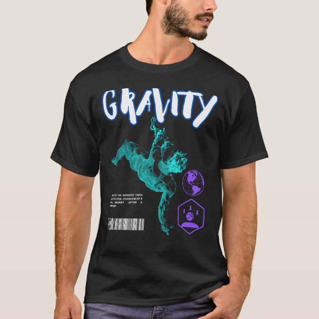 Camiseta Gráfico de Gravidade T-Shirt (Frente)