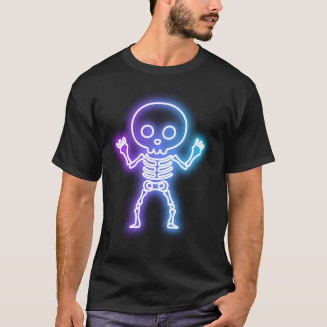 Camiseta Gráfico de Halloween do Fantasma do Fantasma do Es (Frente)