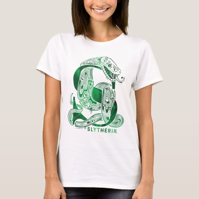 Camiseta Gráfico de Harry Potter | Aguamenti SLYTHERIN™ (Frente)