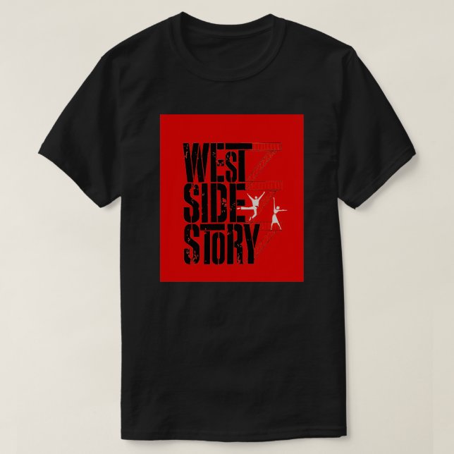 Camiseta Gráfico de história do lado oeste da Broadway (Frente do Design)