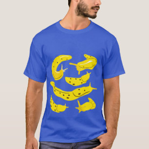 Camiseta Gráfico de Ilustração de Colagem de Bananas Ama