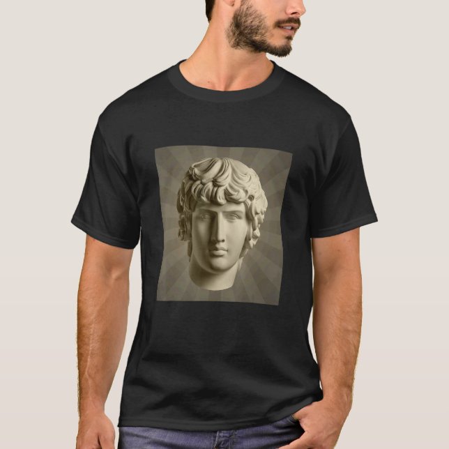 Camiseta Gráfico de Ilustração de Estátua do Apollo legal (Frente)