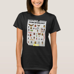 Camiseta Gráfico de Insetos do Futuro Entomologista e Captu