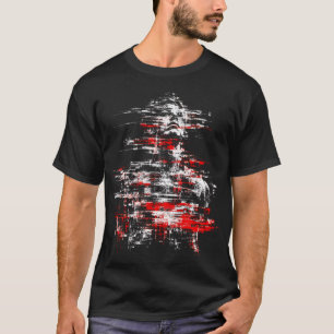 Camiseta Gráfico de Interferência Analógica Estática HUMANA