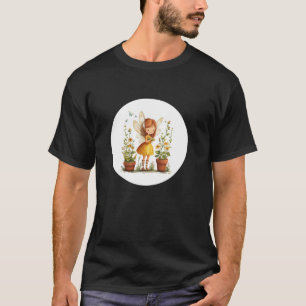 Camiseta Gráfico de Jardineira Feérica para um Traje com To