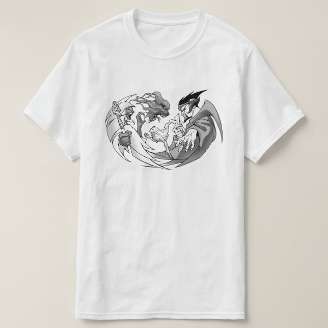 Camiseta Gráfico de Jogadores de Arte Duel Fantasy de Assis (Frente do Design)