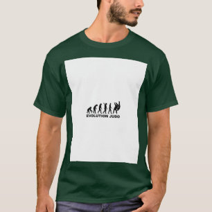 Camiseta gráfico de judos evolutivos