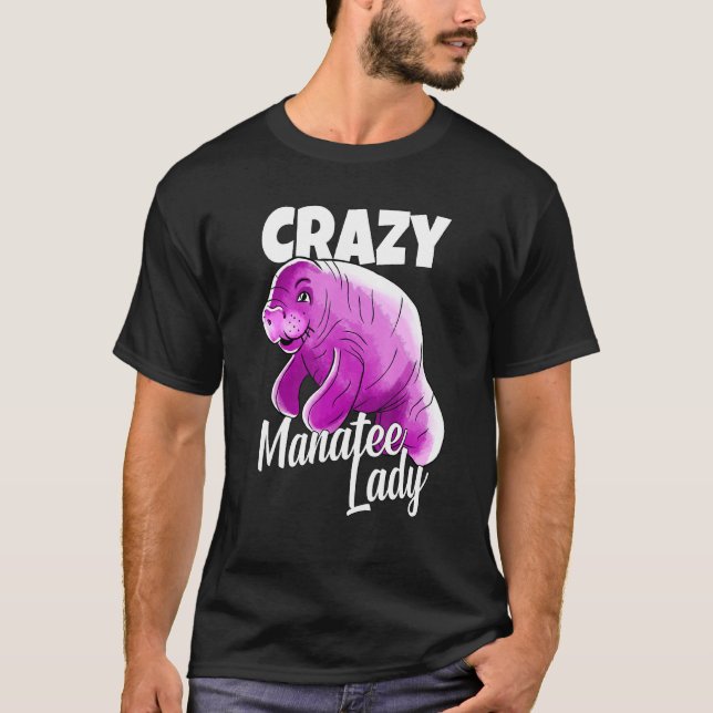 Camiseta Gráfico de Lady Gota Louca de Manatee (Frente)