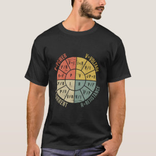 Camiseta Gráfico de Lei Ohms Eletrônicos Elétricos Engenhei