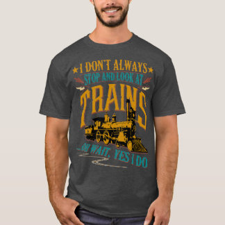 Camiseta gráfico de locomotiva design de trem engraçado