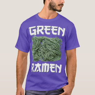 Camiseta Gráfico de macarrão verde para adeptos e chame de