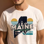 Camiseta Gráfico de Maine Viagem Icônica Retroativa<br><div class="desc">Celebrar o Estado da Árvore de Pinho com esta Camisa Gráfica de Maine Icônica Viagem. Com um design inspirado na vintage que captura a beleza resistente e o encanto único do Maine, esta camisa é perfeita para viajantes e residentes. Feito com materiais de alta qualidade para um ajustado confortável, é...</div>