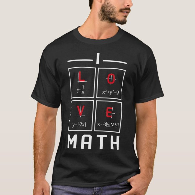 Camiseta Gráfico de matemática (Frente)
