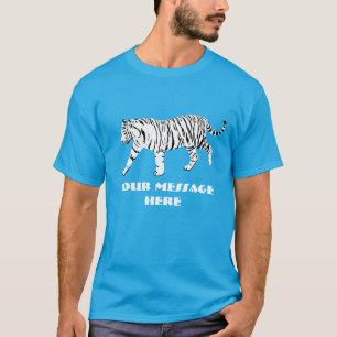Camiseta Gráfico de Mensagens Personalizadas da Ilustraç