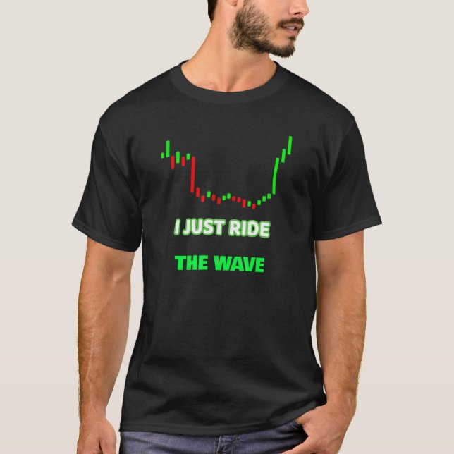 Camiseta Gráfico De Mercado Boa Onda Para Investir (Frente)