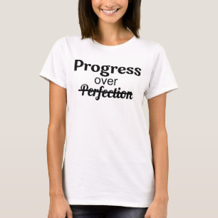 Camiseta Gráfico de Mindset Motivacional com Contraste Negr