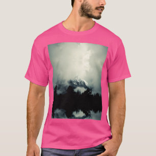 Camiseta Gráfico de Montanhas Ocultas
