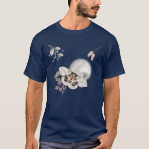 Camiseta Gráfico de Moth Ligada