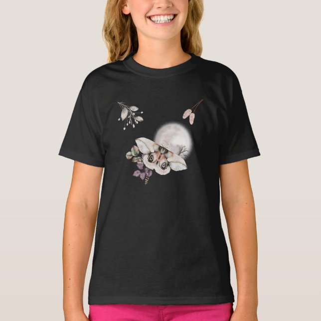 Camiseta Gráfico de Moth Ligada (Frente)