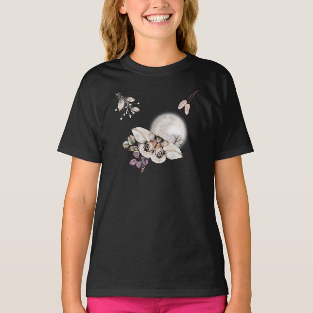 Camiseta Gráfico de Moth Ligada (Frente)