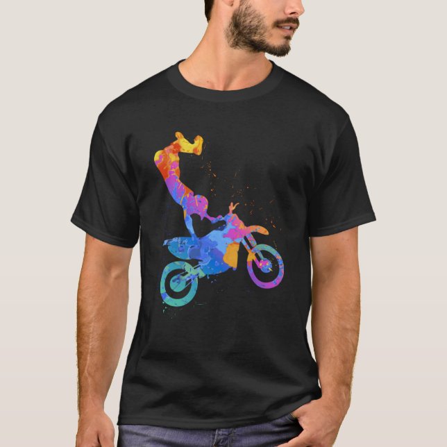 Camiseta Gráfico de moto de enduro (Frente)
