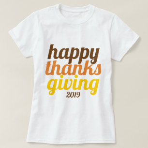 Camiseta Gráfico de negrito Cor de outono de 2019
