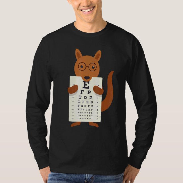 Camiseta Gráfico de Olhos Cangurados (Frente)