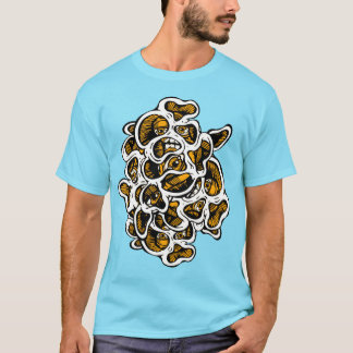 Camiseta Gráfico de Olhos Surrealistas do Cogumelo Psicodél