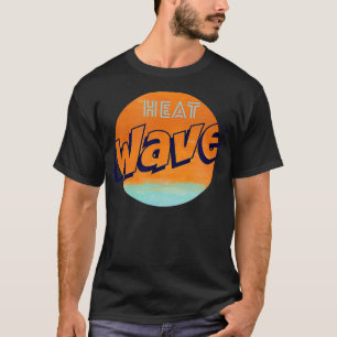 Camiseta Gráfico de Onda de Calor Verão