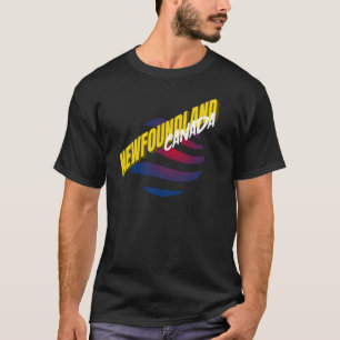 Camiseta Gráfico de Ondas Redondas das Cores de Bandeira d