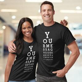 Camiseta Gráfico de Optometrista de Visão Divertido com Men