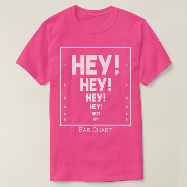 Camiseta Gráfico de Ouvidos Imparado por Audição (Frente do Design)