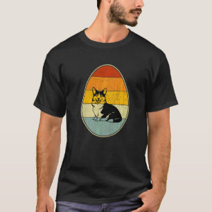 Camiseta Gráfico de Ovo de Páscoa em Estilo Retrô Dia de Pá
