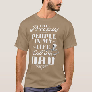 Camiseta Gráfico de Pai de adolescentes com esqueleto une u