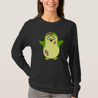 Camiseta Gráfico de Pengim Zumbi do Halloween Animal Fofo M