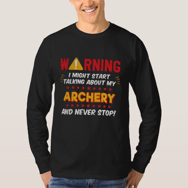 Camiseta Gráfico de Piada de Arco e Flecha de Arquearia (Frente)