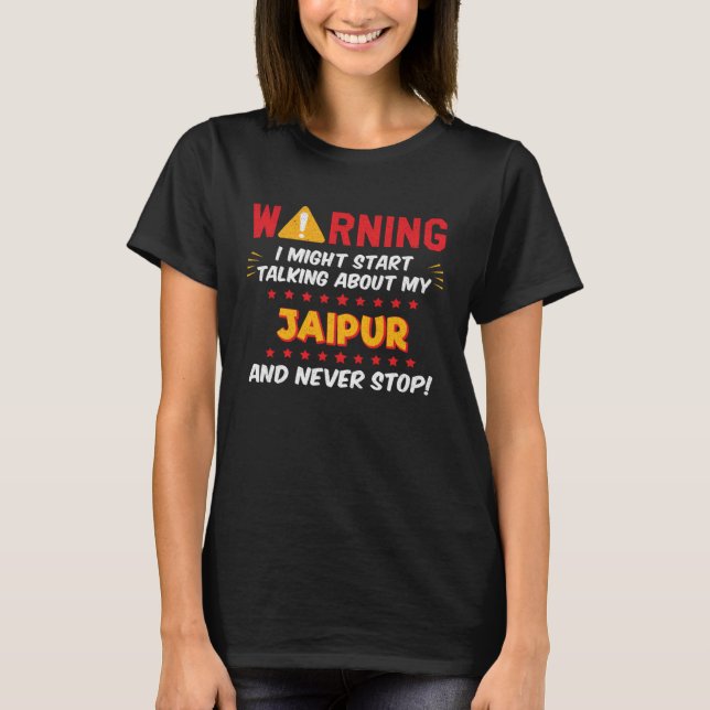 Camiseta Gráfico de Piadas Jaipur India (Frente)