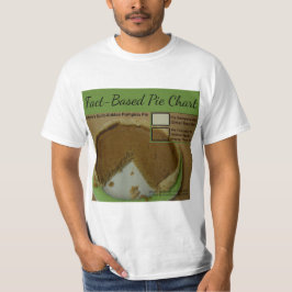 Camiseta Gráfico de pizza baseado em fatos por RoseWrites