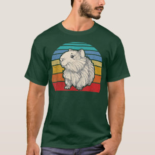 Camiseta Gráfico de Porcos Retro-Guiné Engraçado