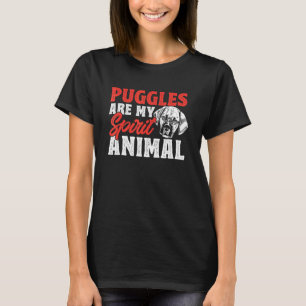 Camiseta Gráfico de Puggle para Mulheres Homens Crianças Pu