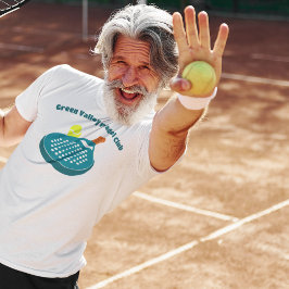 Camiseta Gráfico de Racket de Tênis de Padel com texto pers
