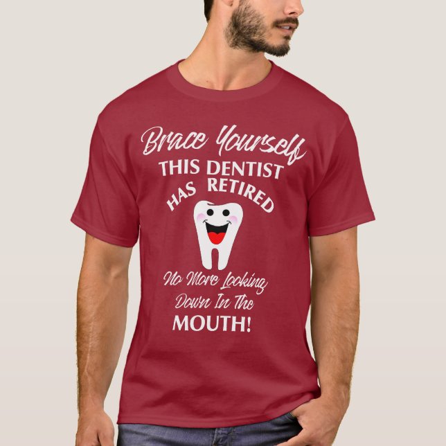 Camiseta Gráfico de Reforma da Dentista Engraçada e Novidad (Frente)