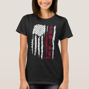 Camiseta Gráfico de remadores de tripulação norte-americano