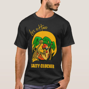 Camiseta Gráfico de Salty Clucker em um Ch engraçado de pra