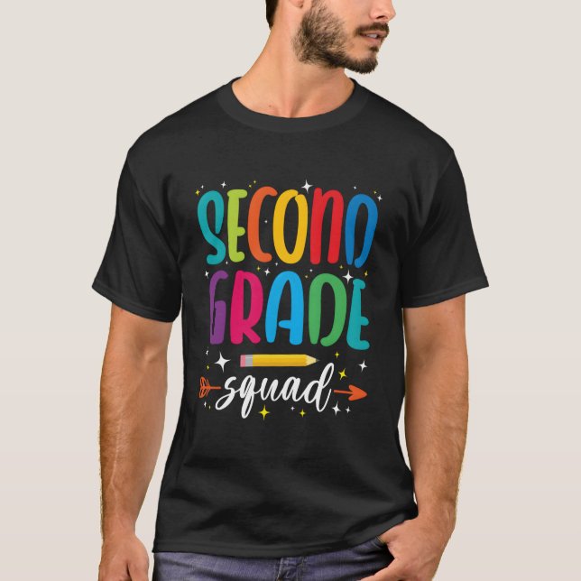 Camiseta Gráfico de Segundos do Segundo Grau de Volta à Esc (Frente)